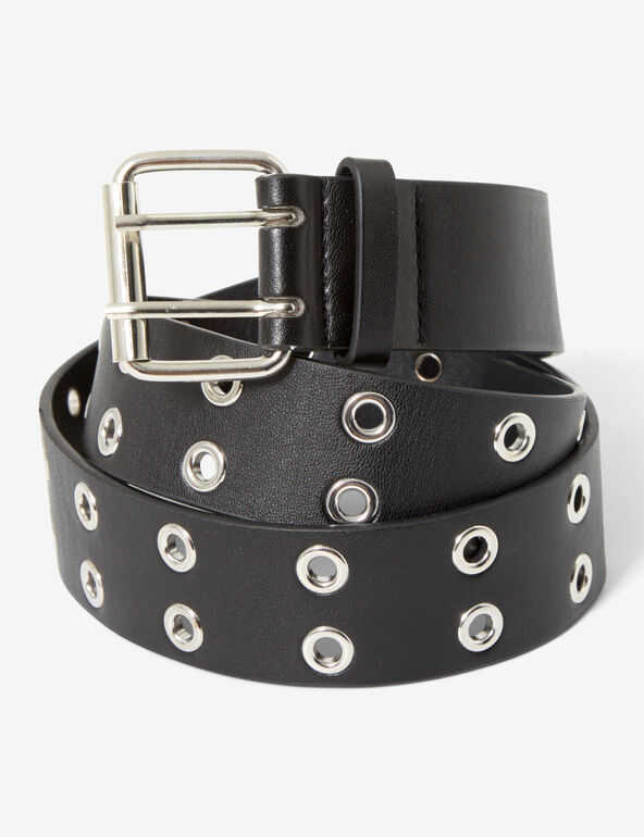 Belt with double eyelets teen