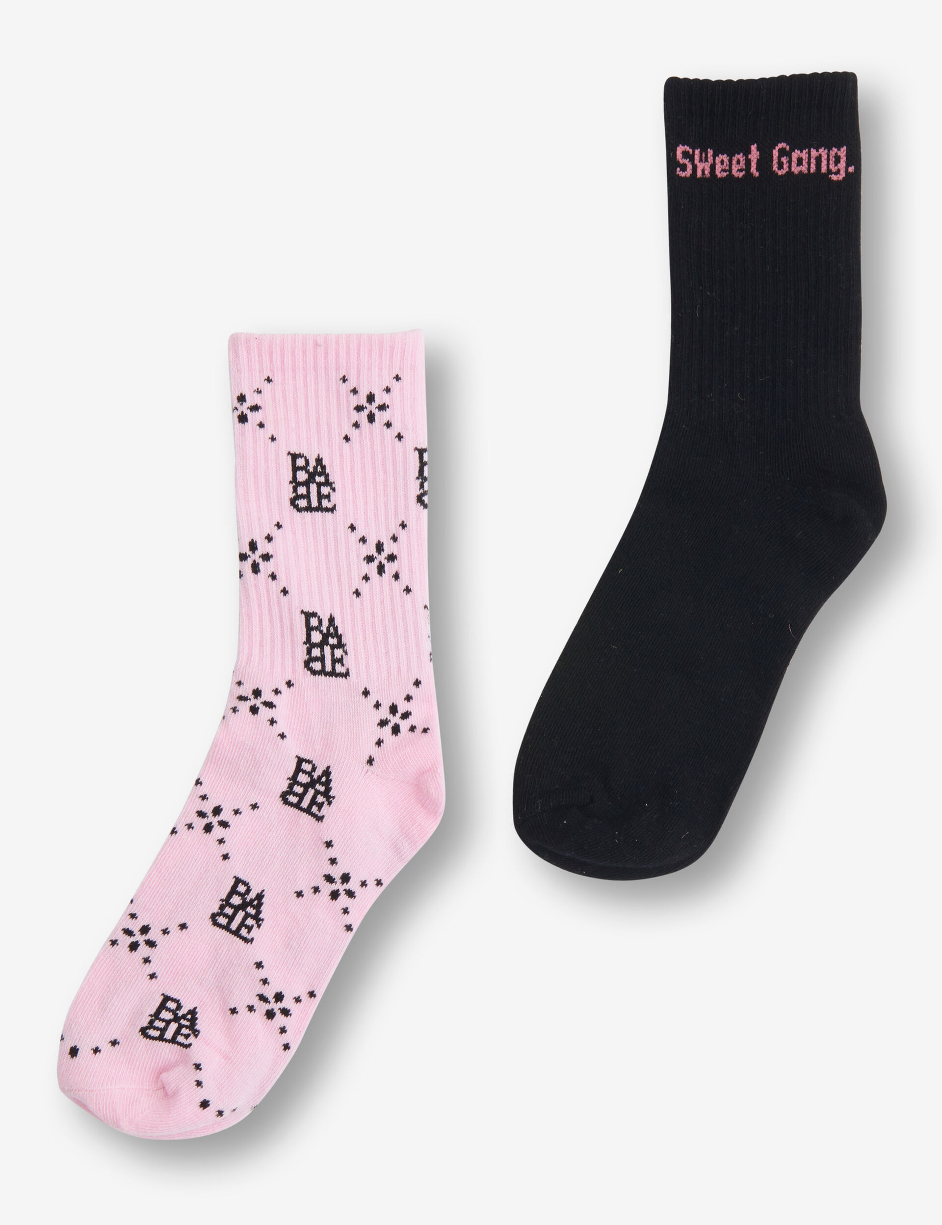 Long motif socks