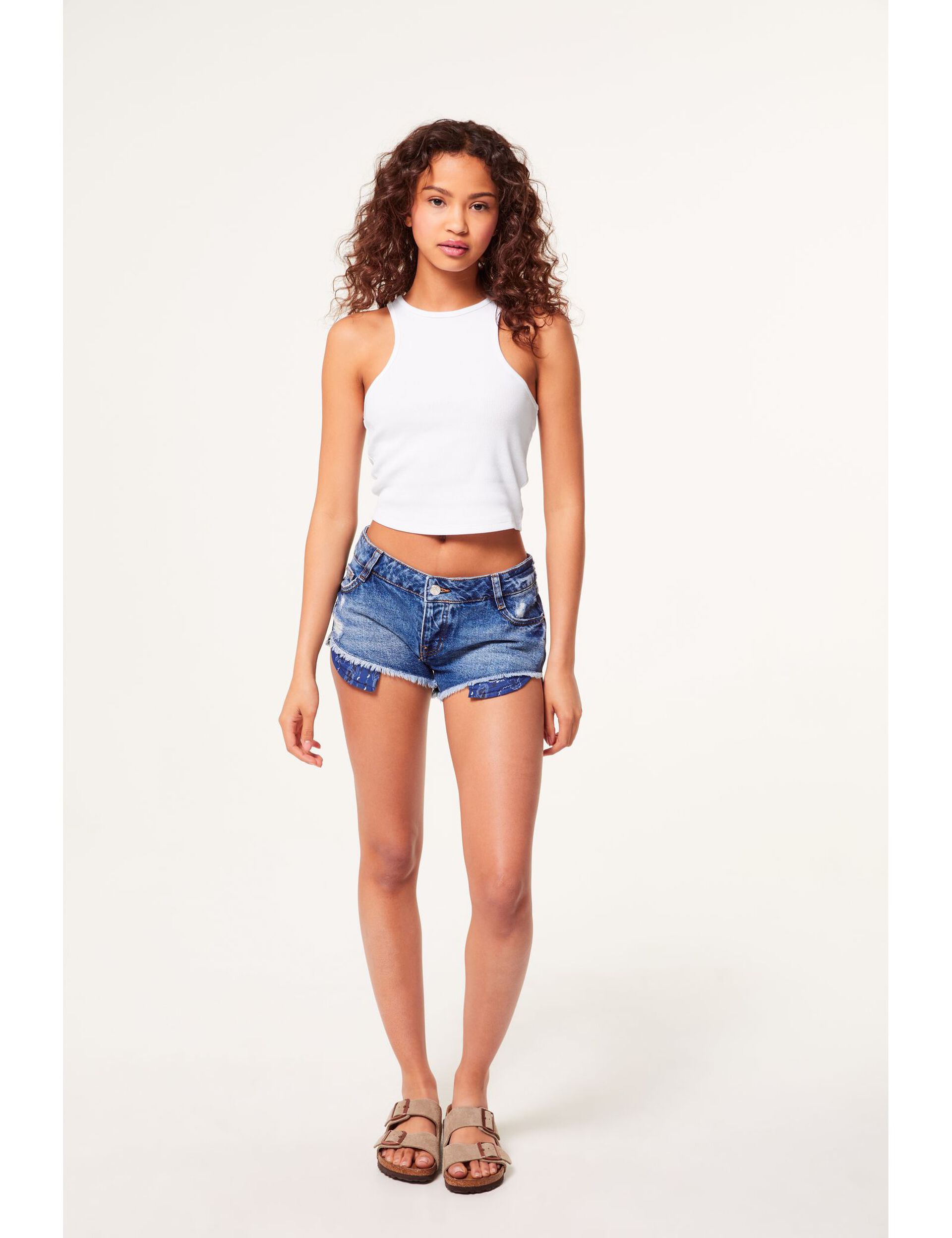 jupe short taille basse