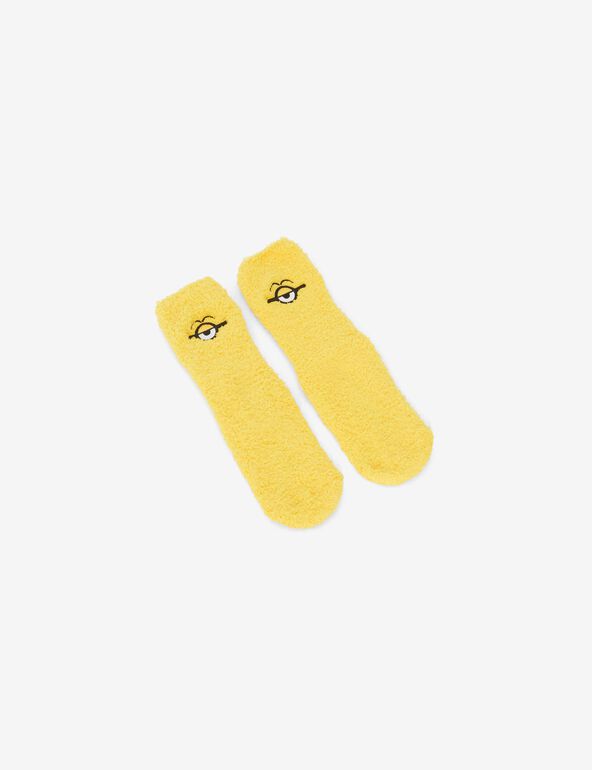 Chaussettes cozy socks Minions jaunes fille