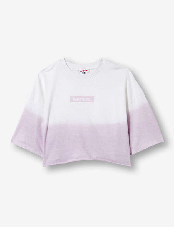 Cropped ombre T-shirt