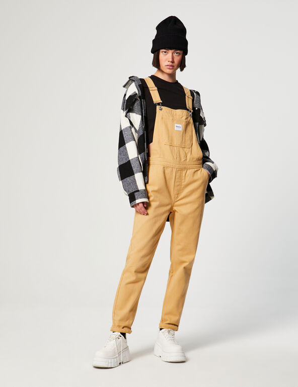 Patterned dungarees