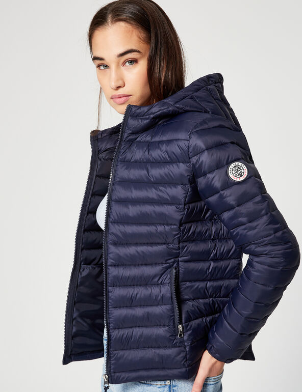 Lightweight padded jacket with hood teen