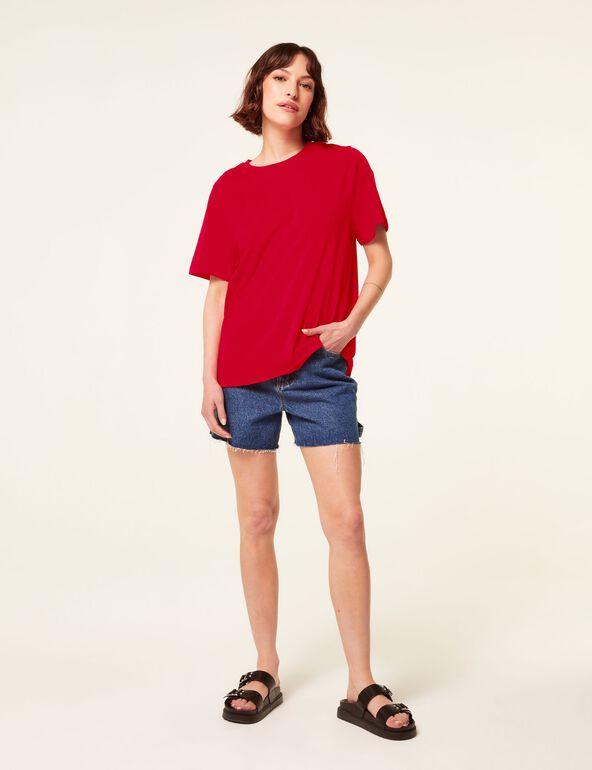 Tee-shirt oversize rouge