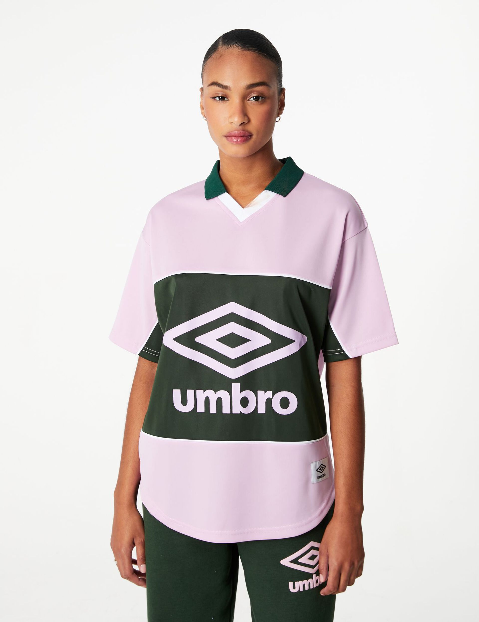 Tee-shirt Umbro esprit sport rose et vert