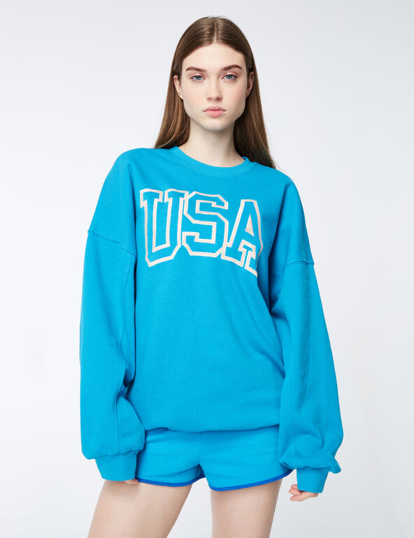 USA oversized sweatshirt teen