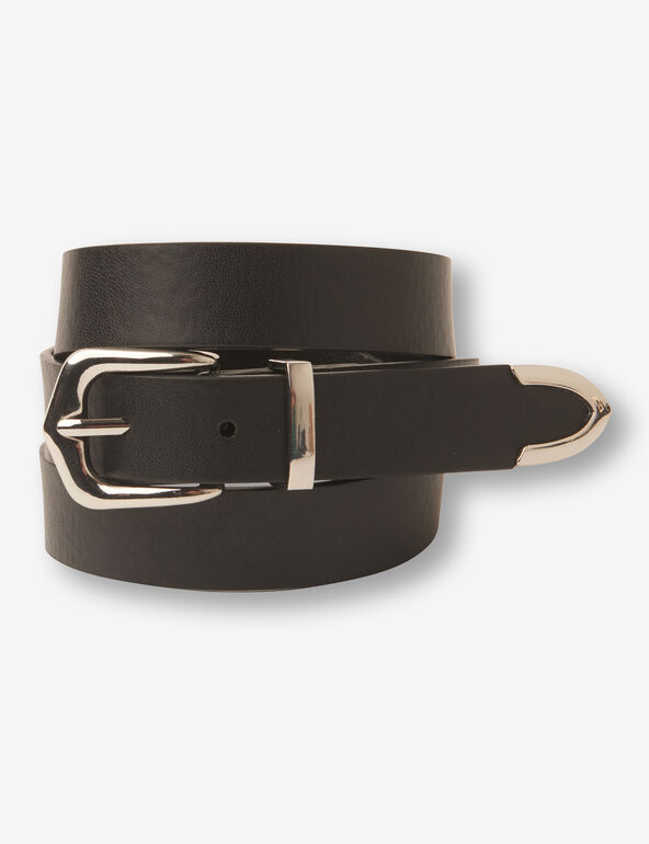 Faux-leather belt teen