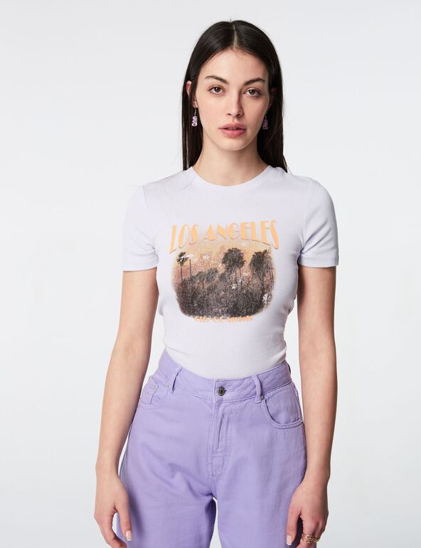 Los Angeles cropped T-shirt teen