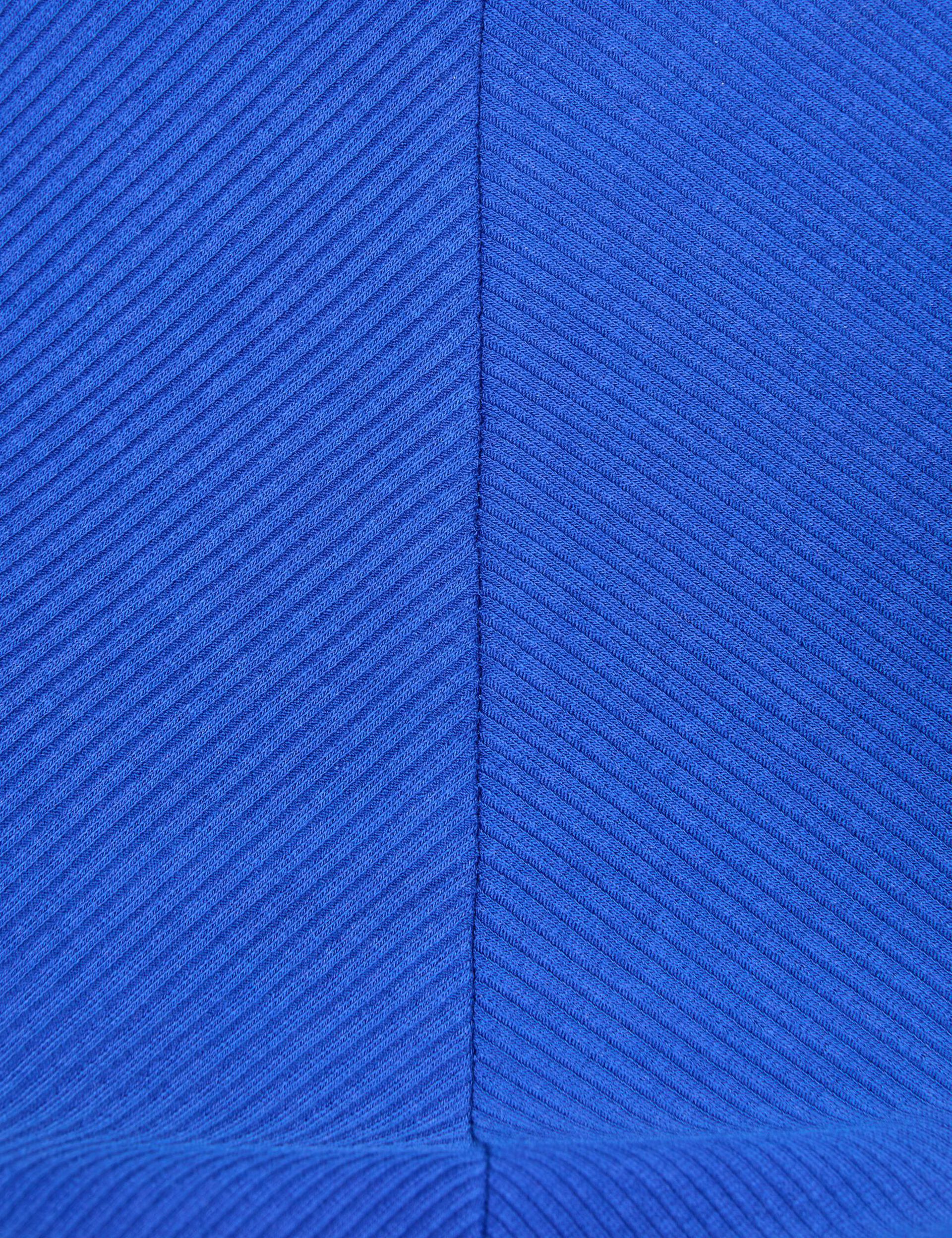 T-shirt court avec liens croisés bleu indigo