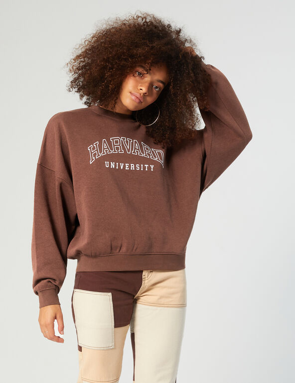 Harvard sweatshirt girl