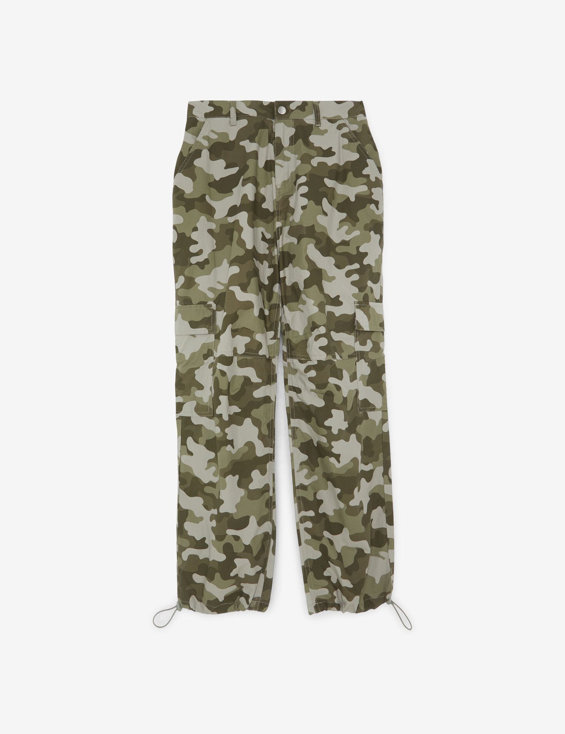 Pantalon parachute camouflage