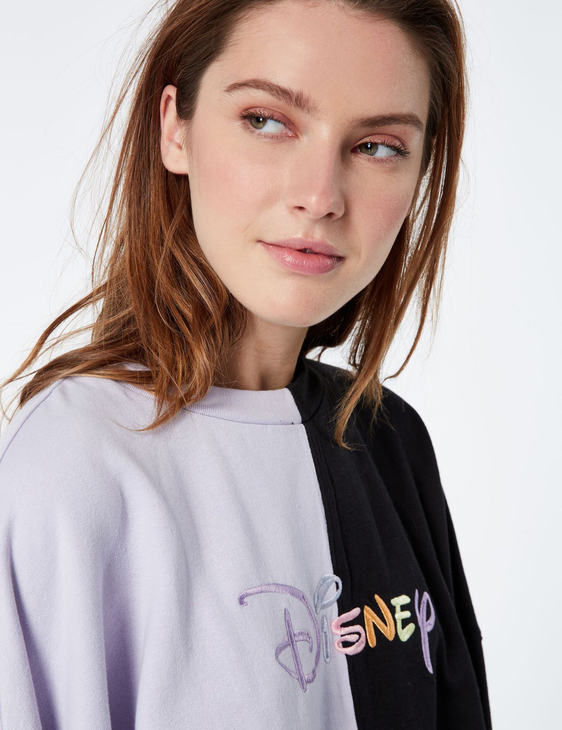 Disney embroidered 2-tone sweatshirt