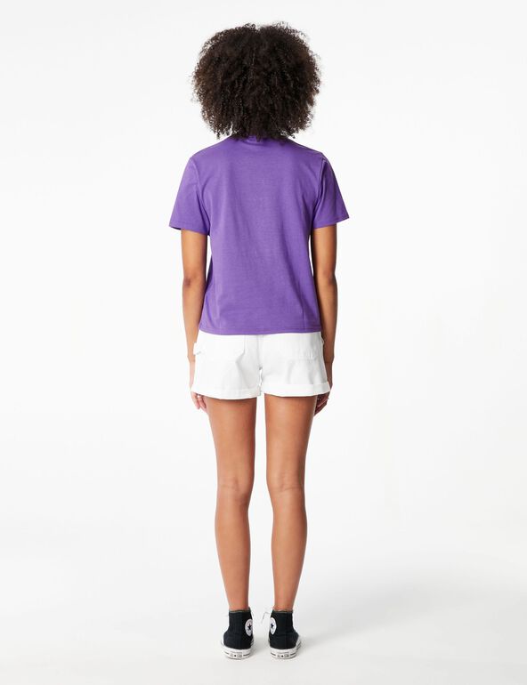 Tee-shirt violet fabulous energy  fille