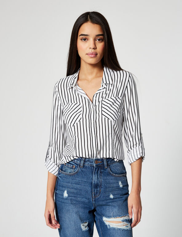 Striped fitted shirt teen
