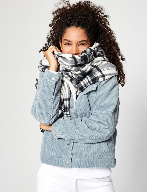 Checked scarf teen
