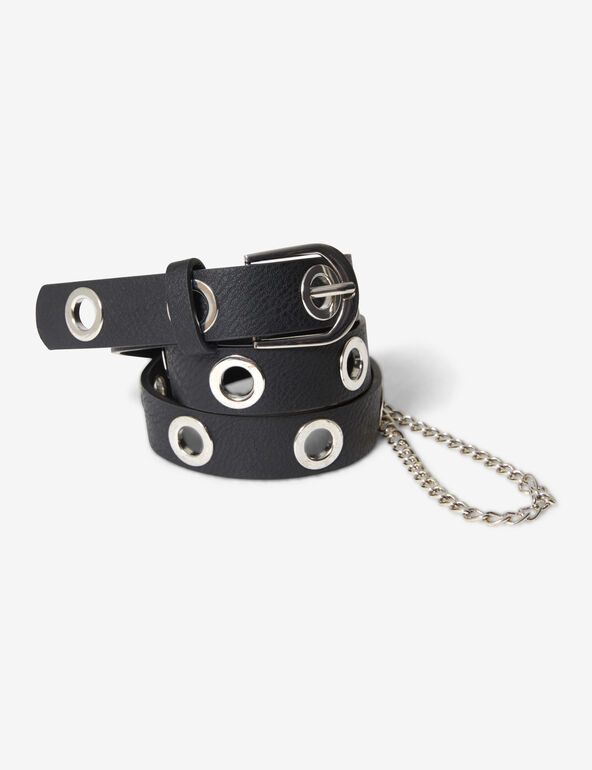 Belt with chain detail teen