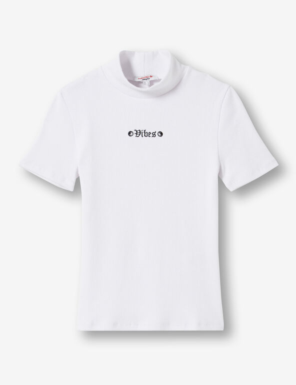 Vibes ribbed T-shirt