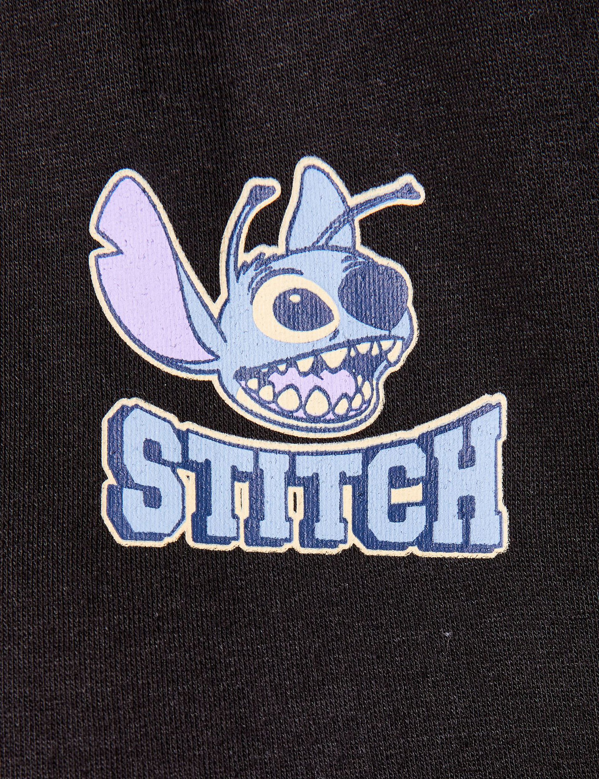 Sweat à capuche noir Stitch Disney x DCM Jennyfer