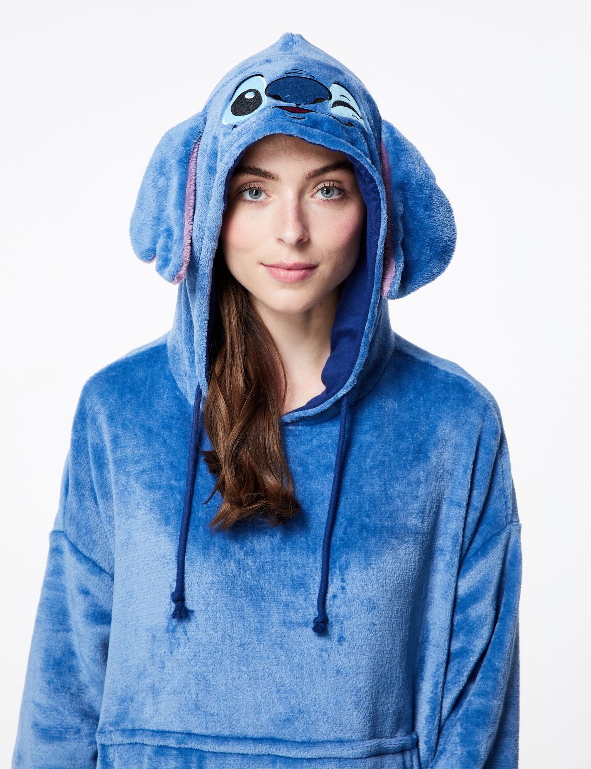 Stitch Disney Sweat-shirt/Robe pour femme, couverture à capuche