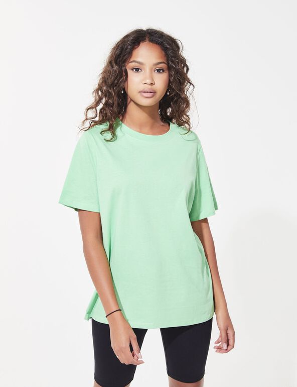 Tee-shirt oversize vert ado