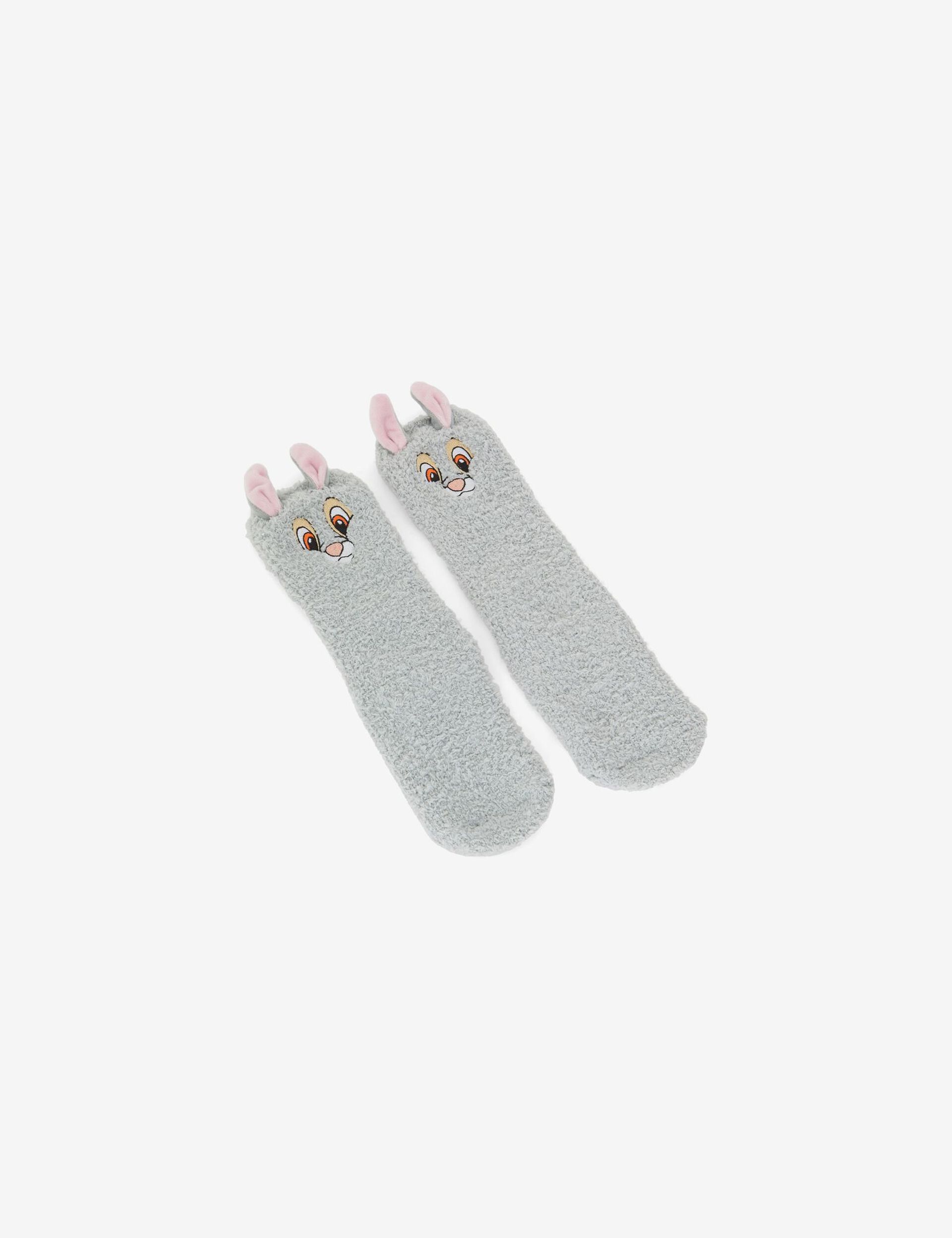 Chaussettes cozy socks Disney Panpan grises