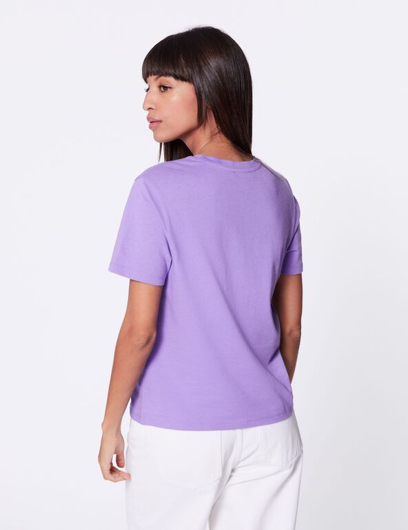Tee-shirt blooming soul violet fille