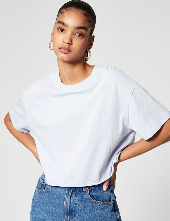 Oversized cropped T-shirt teen