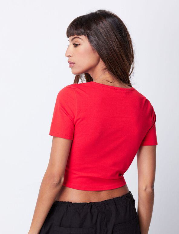 Tee-shirt Playboy rouge fille