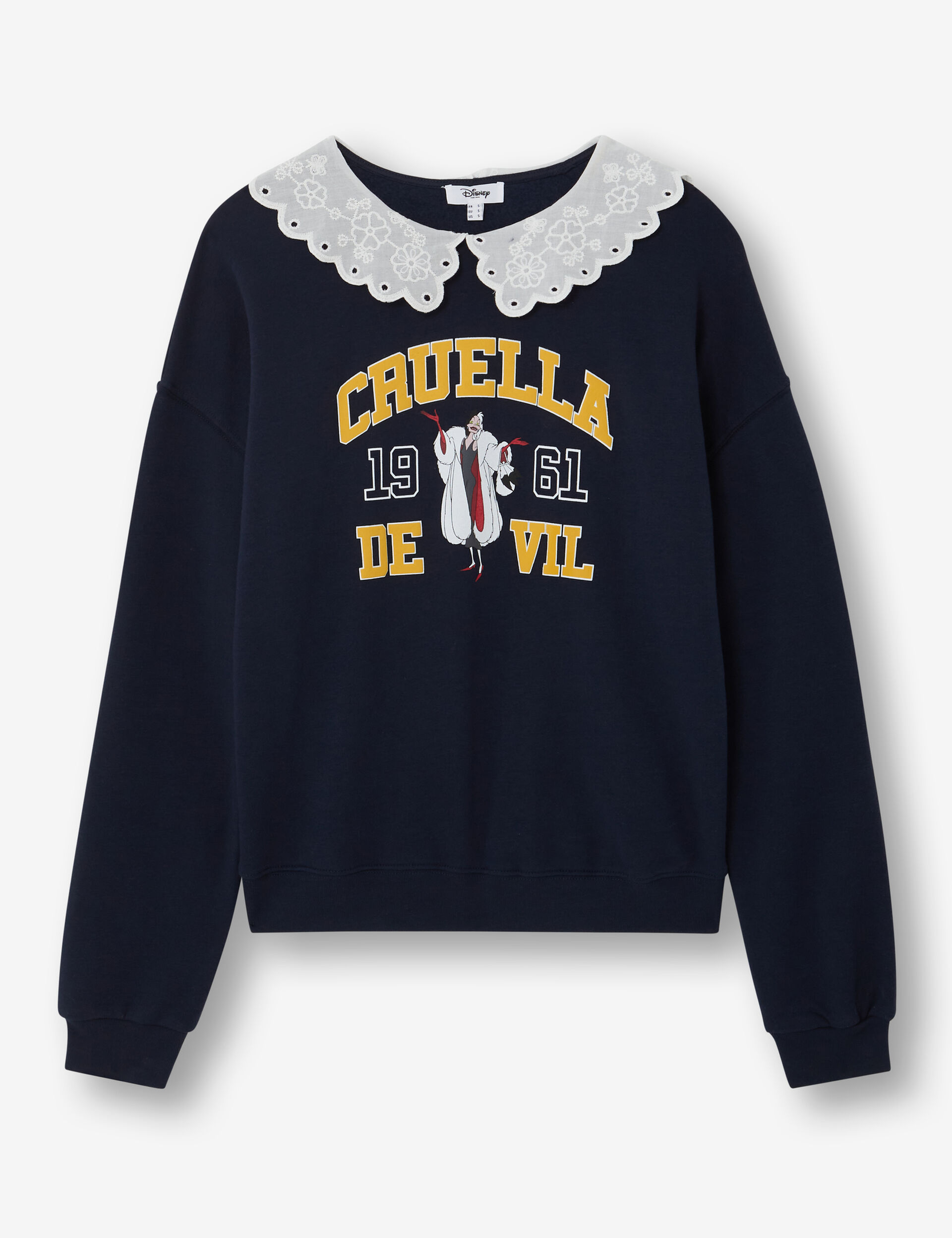 Cruella sweatshirt with collar detail