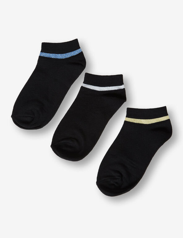 Lurex trainer socks teen