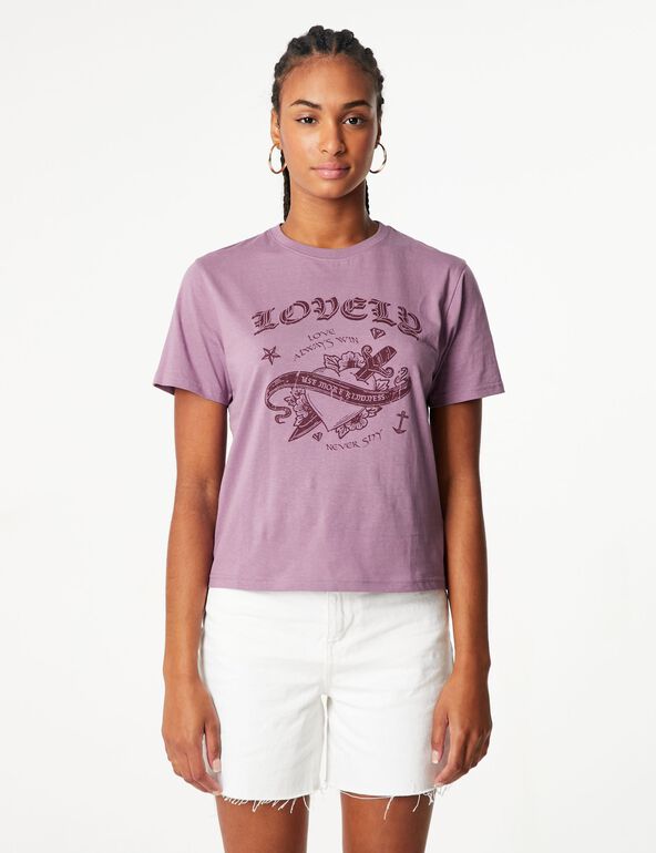 Tee-shirt lovely violet ado