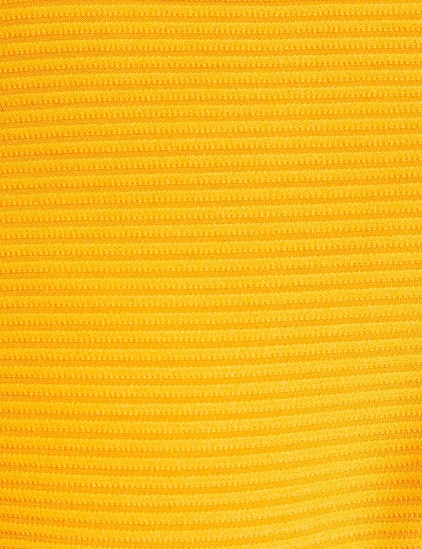 Haut de maillot de bain texturé orange