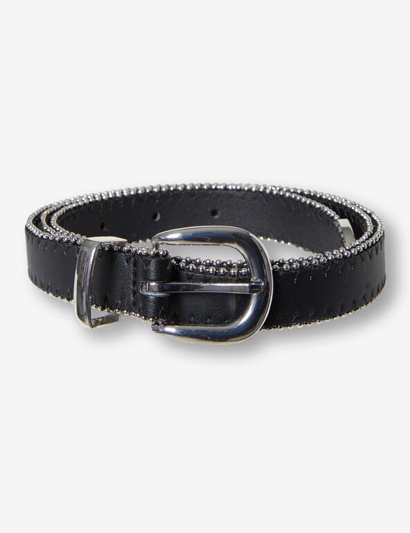 Faux-leather belt teen