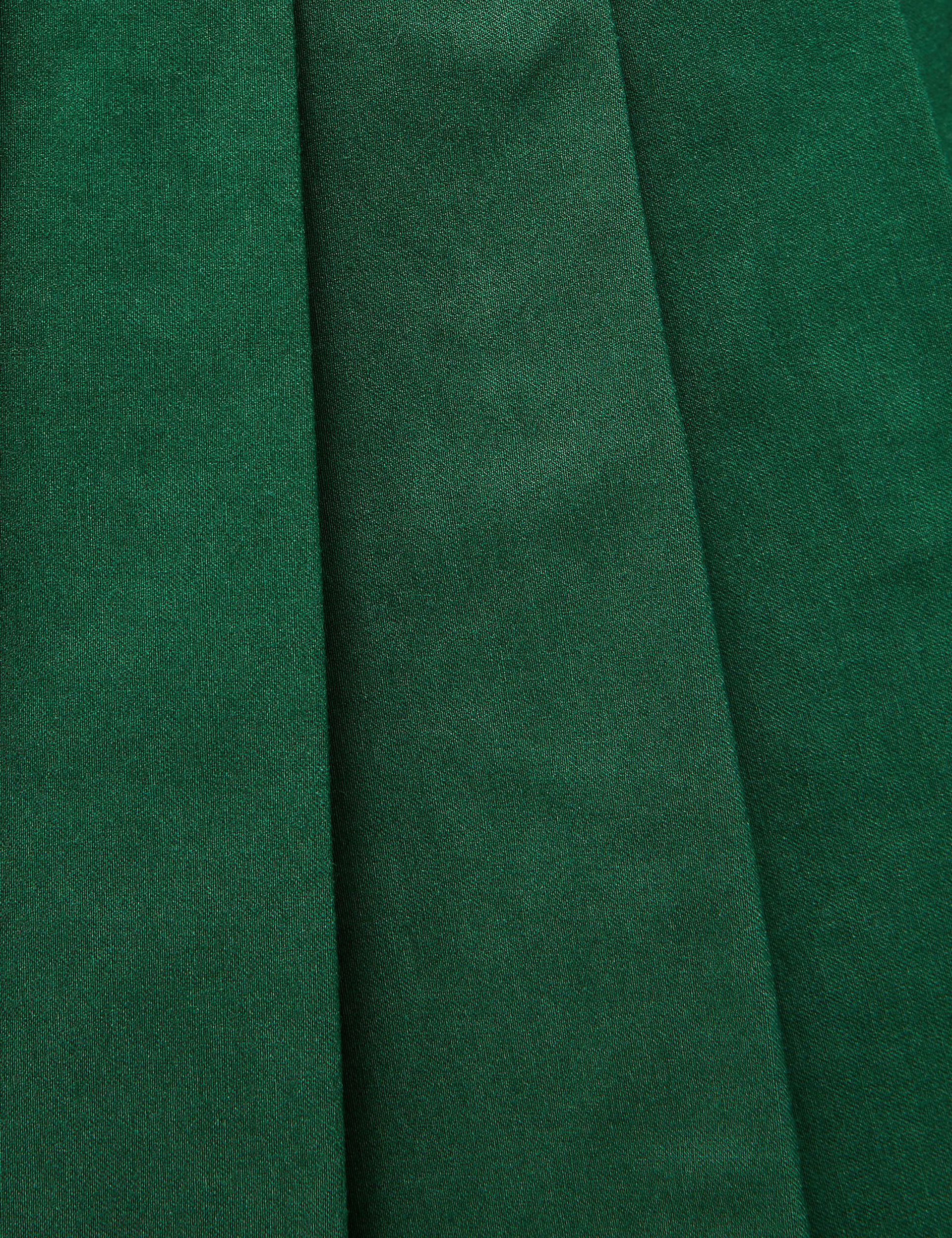 Jupe plissée verte 