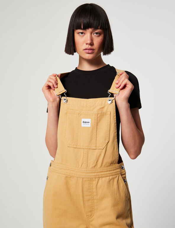Patterned dungarees girl