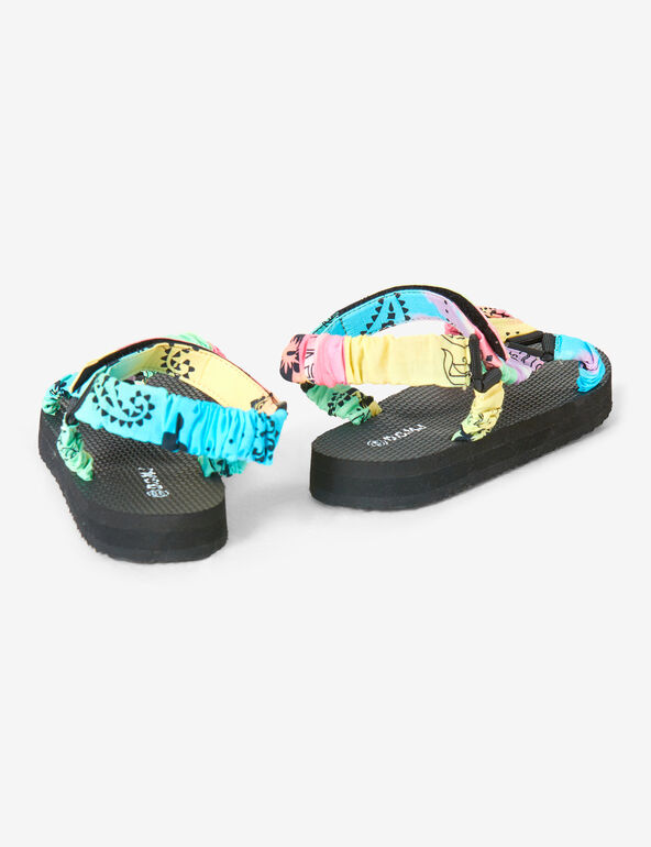Patterned sandals woman