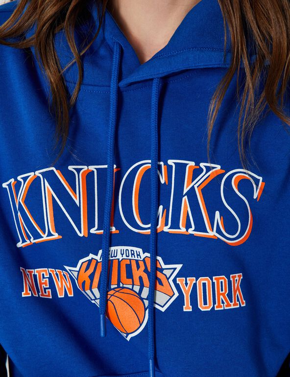 Sweat NBA team Knicks à capuche bleu ado