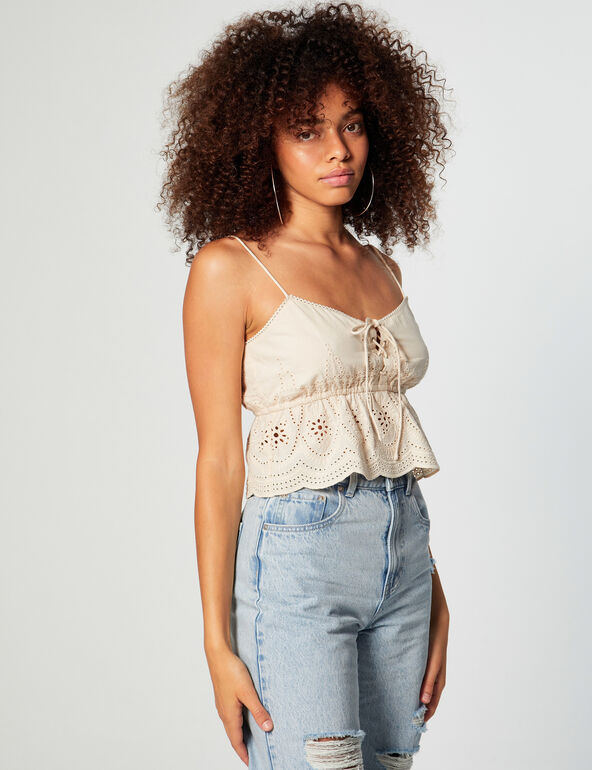 Broderie anglaise cami top