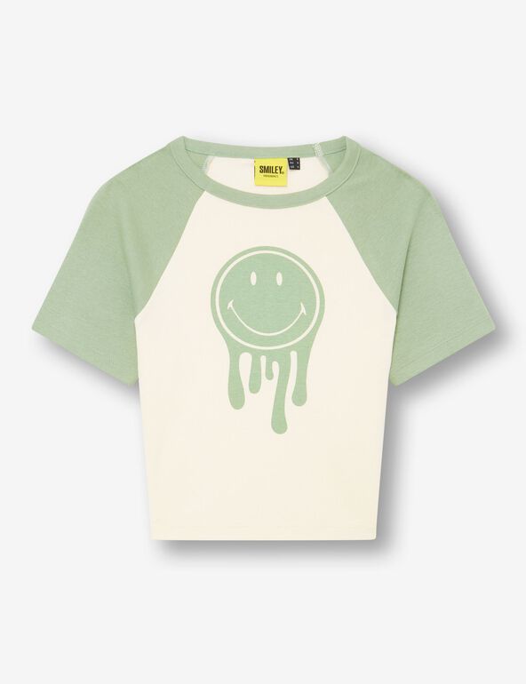 Smiley cropped T-shirt