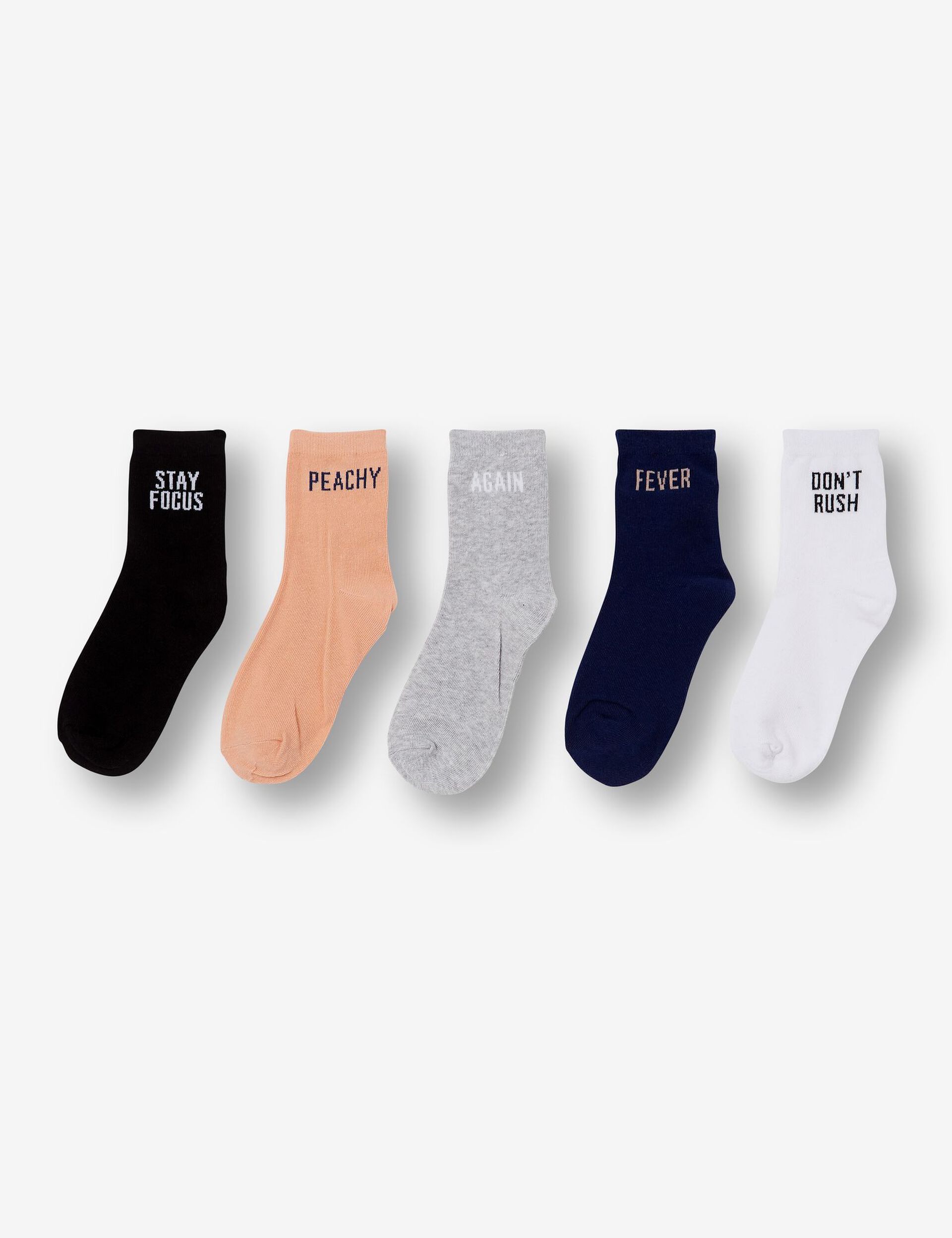 Slogan ankle socks