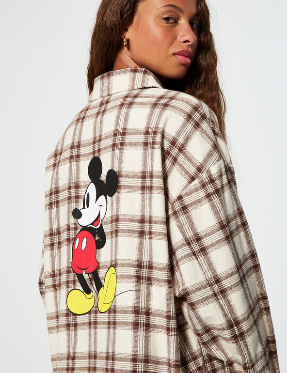Mickey Mouse checked shirt woman