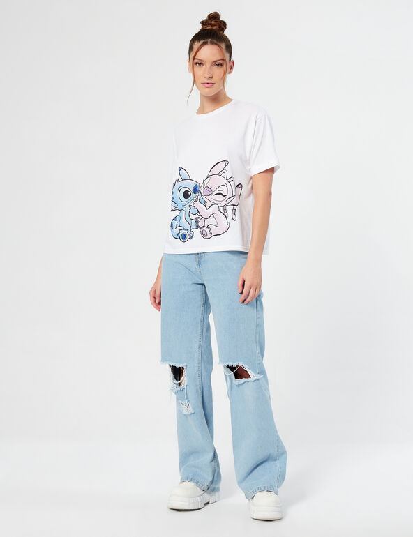 Tee-shirt Disney Stitch Ado et Fille discount • Jennyfer