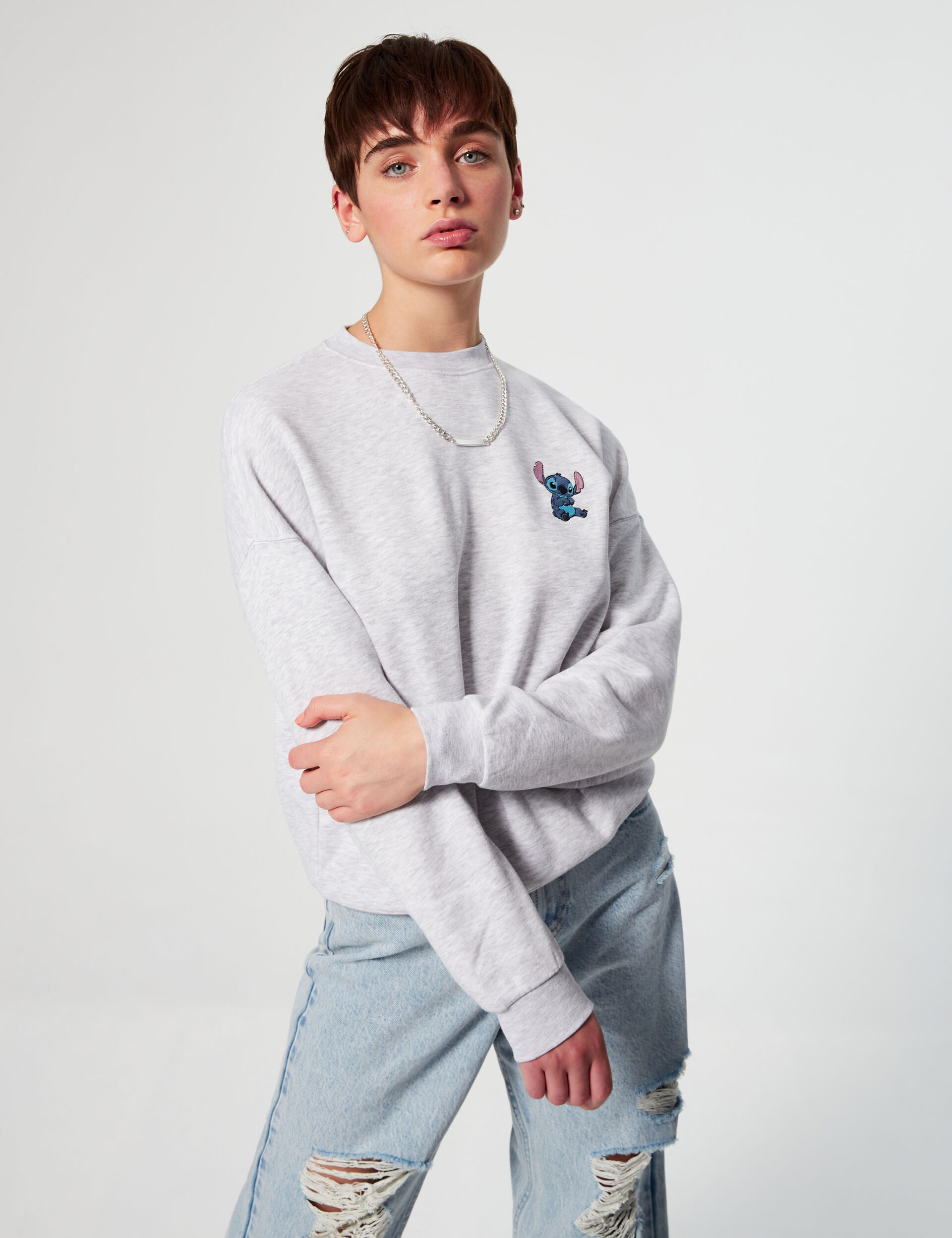 Loose-fit Stitch sweatshirt