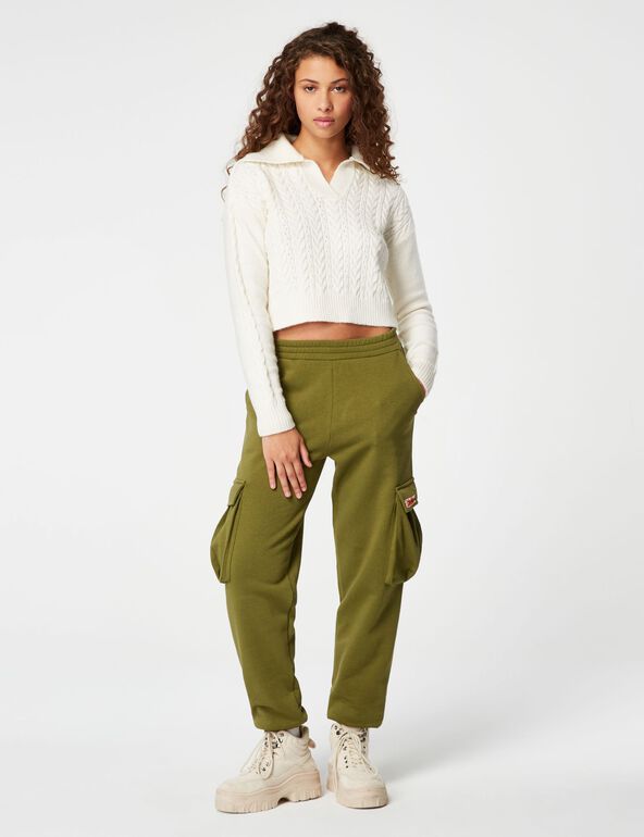 cropped polo jumper