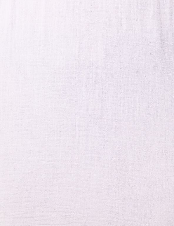 Robe gaze de coton blanche