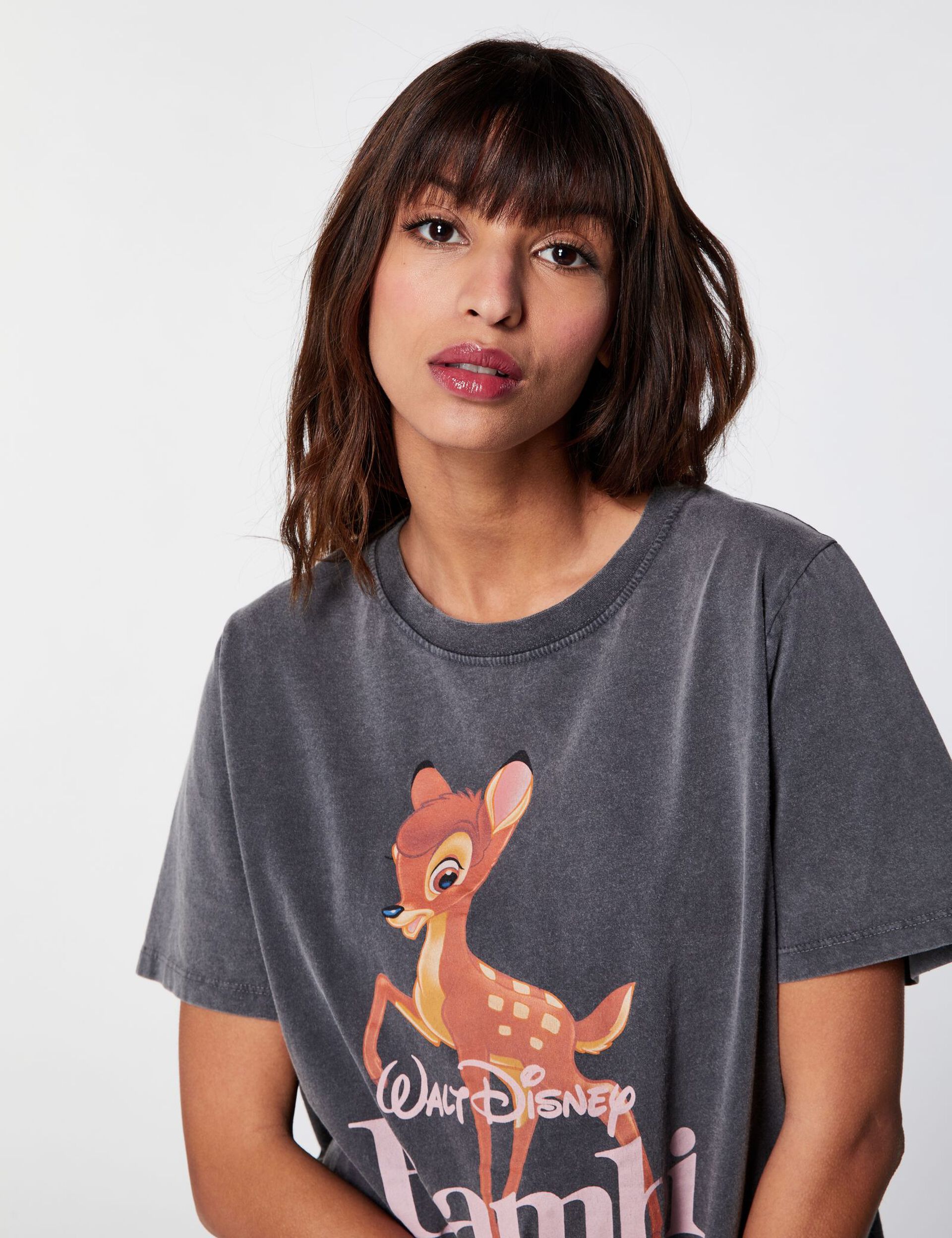 Tee-shirt Disney Bambi gris anthracite