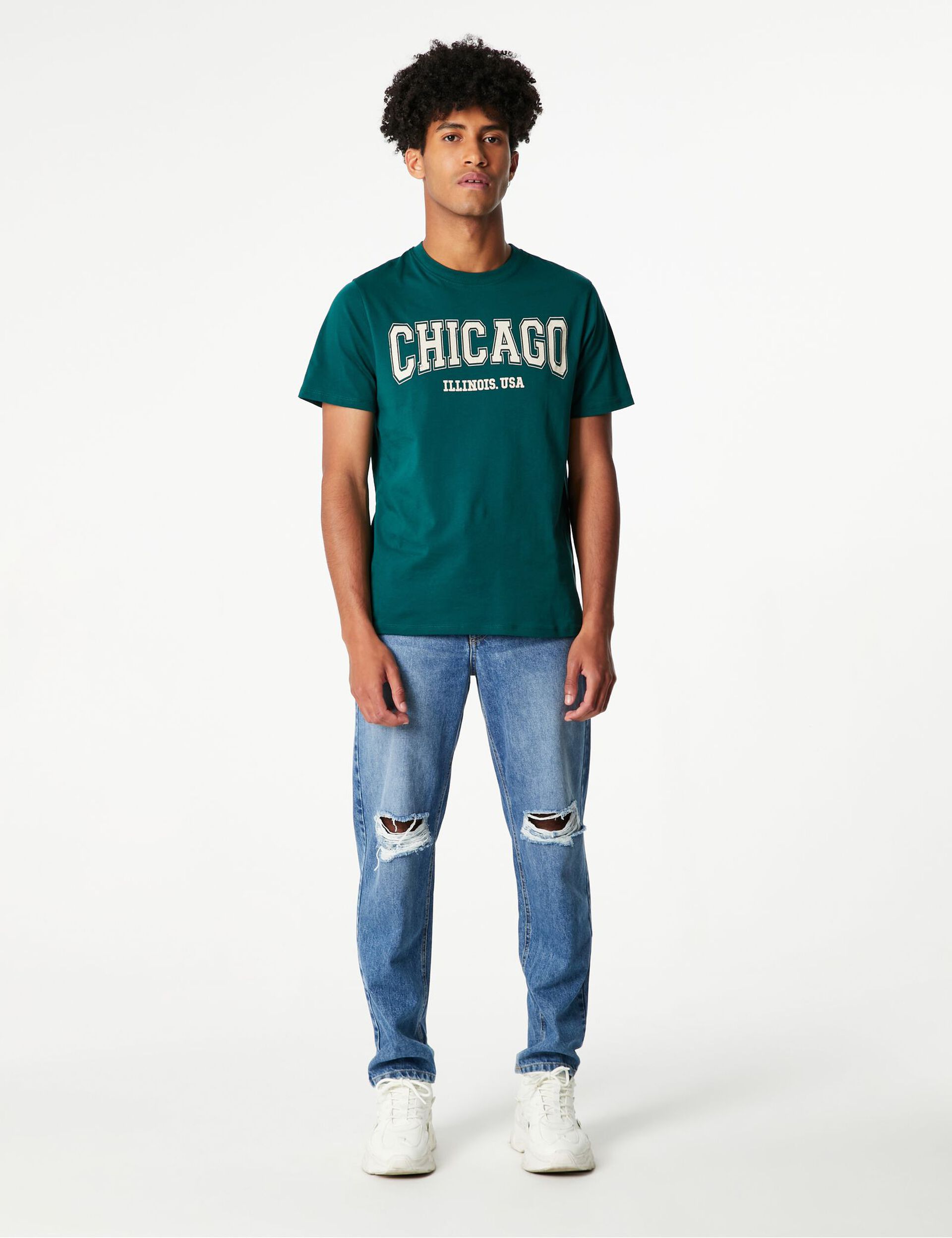 Tee-shirt vert Chicago