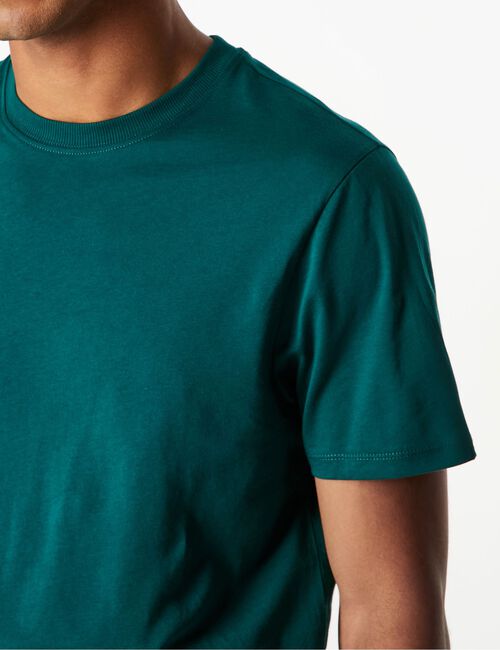 Tee-shirt basic col rond vert