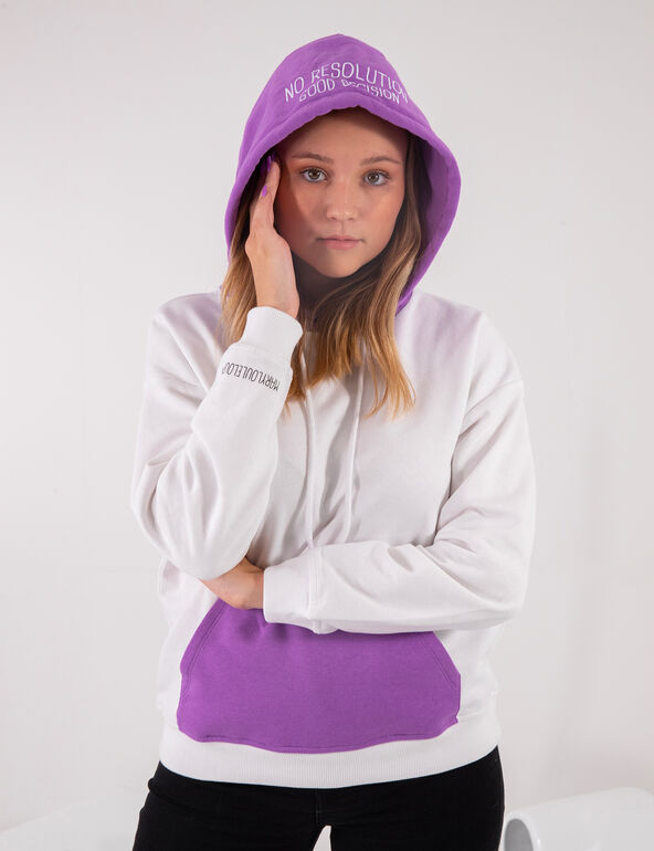 Oversized 'no to do list' hoodie teen