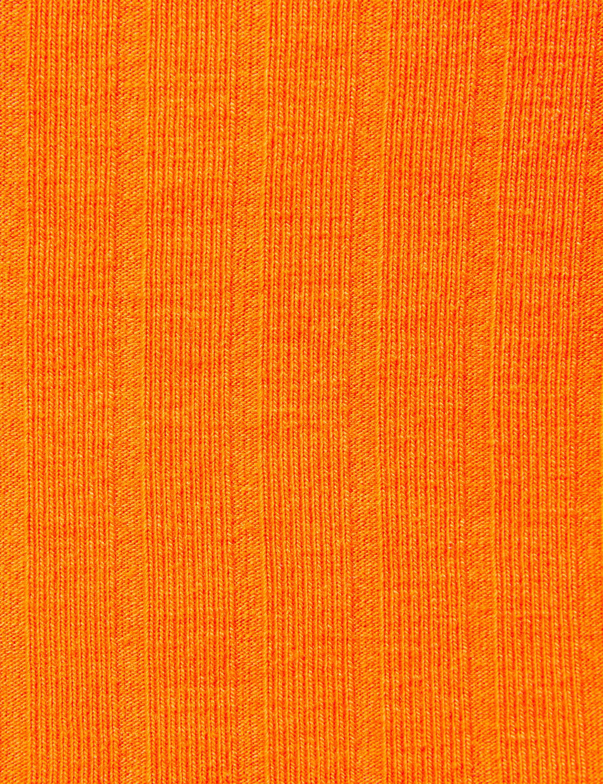 Débardeur côtelé orange